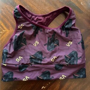 Victoria's Secret Kids Swim Top - Burgundy with Black Panther Design